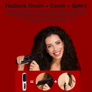 Wireless Hair Straightener Brush - Fast Heating Portable Curler