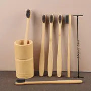 6-Pack Bamboo Toothbrushes