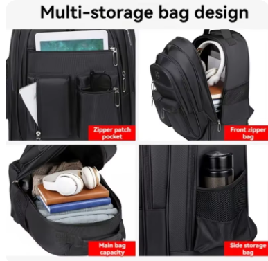 Large Capacity Travel Bag With Suit Compartment