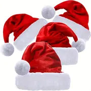 Santa Claus Soft Fleece Christmas Hat