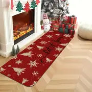 Christmas Cheer Crystal Velvet Rug